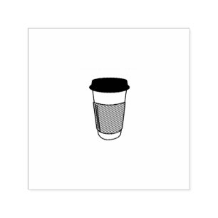 Koffiekopje illustratie icoon zelfinktende stempel