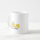 Koffiekopje: Jezus heeft me gered Koffiemok (Voorkant links)