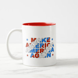 Koffiekopje: Maak Amerika opnieuw Tweekleurige Koffiemok