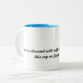 Koffiekopje op zazzle tweekleurige koffiemok (Voorkant links)