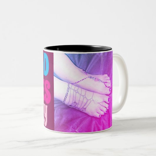 koffiekopje tweekleurige koffiemok (Voorkant rechts)