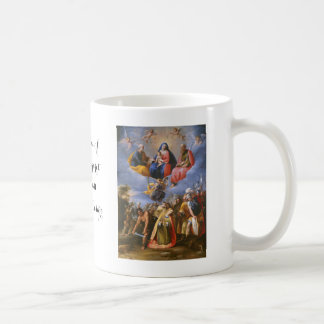 koffiekopje van Sint-Margaretha, vintage kunst Koffiemok