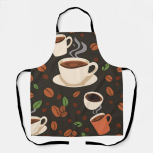Koffiekopjes Bonen Ochtendpatroon Schort