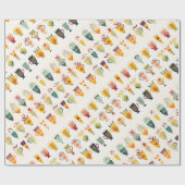 Koffiekopjes Cadeaupapier (Vlak)