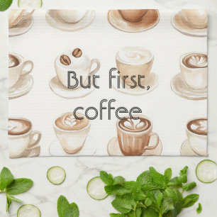 Koffiekopjes met room theedoek