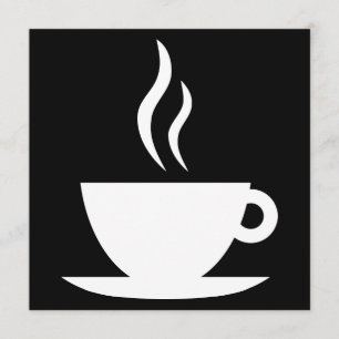 koffiekopsilhouet kaart