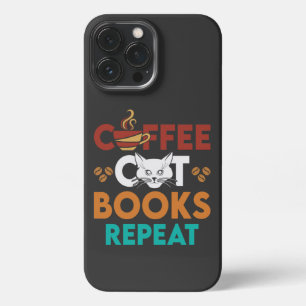 Koffiekratenboeken herhalen, Koffieleeskast iPhone 13 Pro Max Hoesje