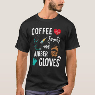 Koffiekruiden en rubberhandschoenen t-shirt