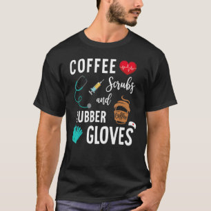Koffiekruiden en rubberhandschoenen t-shirt