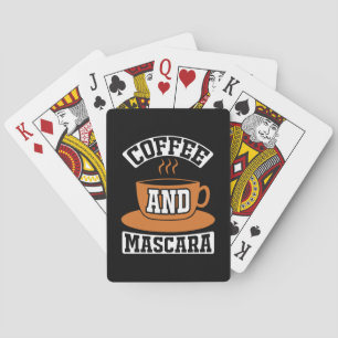 Koffiekunst Coffee en Mascara Pokerkaarten