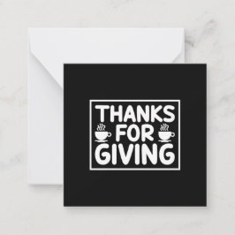 Koffiekunst Dank voor uw gave Notitiekaartje