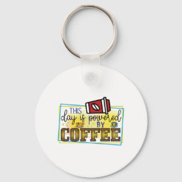 Koffiekunst met koffie sleutelhanger