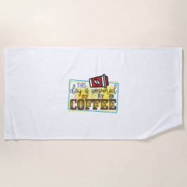 Koffiekunst met koffie strandlaken