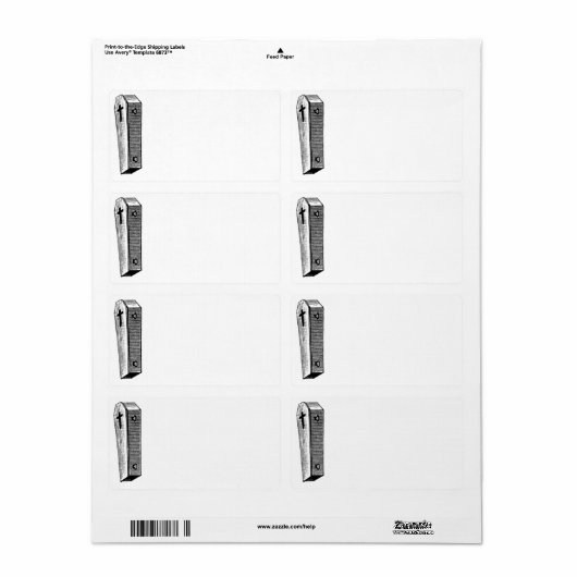 Koffielabel Etiket (Full Sheet)