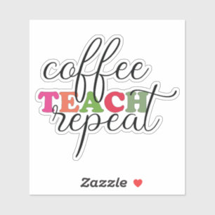 Koffielessen Herhaal Sticker ~ Docent