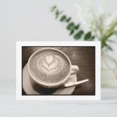 koffieliefde kaart (Staand voorkant)