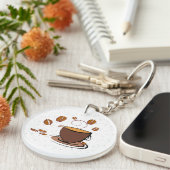 Koffieliefde Sleutelhanger (Voorkant Rechts)