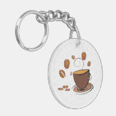 Koffieliefde Sleutelhanger (Voorkant Links)