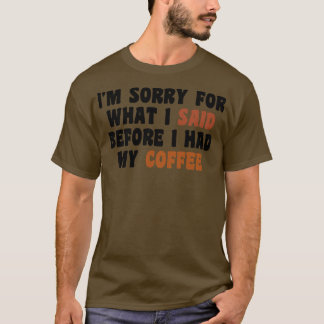 Koffieliefhebber cadeau 8 t-shirt