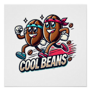 Koffieliefhebber cadeau, koffieboon T-shirt, koffi Perfect Poster