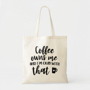 Koffieliefhebber Cafeïneverslaafde Koffie Beheerst Tote Bag