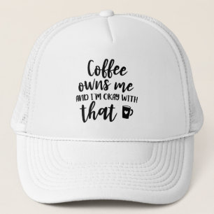 Koffieliefhebber Cafeïneverslaafde Koffie Beheerst Trucker Pet