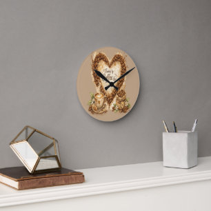 Koffieliefhebber Cozy Vintage Ronde Klok