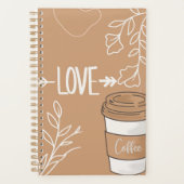 Koffieliefhebber dagelijks planner (Voorkant)