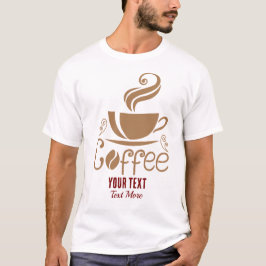 Koffieliefhebber Design – Minimaal Grafisch Koffie T-shirt