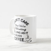 Koffieliefhebber Funny Quote Coffee Mok (Voorkant links)