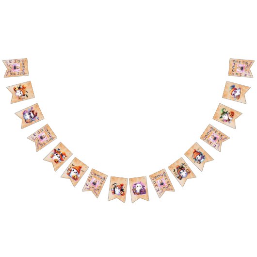 Koffieliefhebber Ghost Bunting Flags voor de verja Vlaggetjes (Alle)