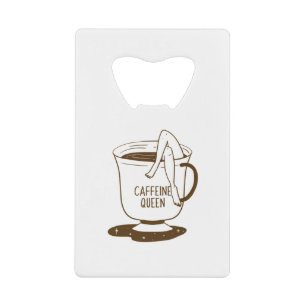 Koffieliefhebber Kredietkaart Flessenopener