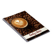 Koffieliefhebber naam notitieboek (Rechterzijde)