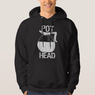 Koffieliefhebber Pot Hoofd Hoodie