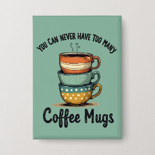  koffieliefhebber Rustic Café Esthetische Kunst Button