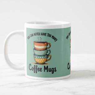 koffieliefhebber Rustic Café Esthetische Kunst Extra Grote Beker