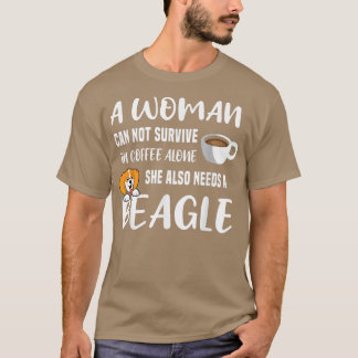 Koffieliefhebber van beagle honden  hondenliefhebb t-shirt