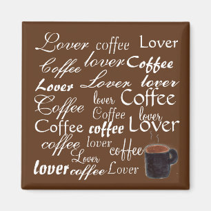 Koffieliefhebber woorden magneet