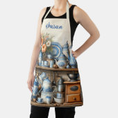 Koffieliefhebbers blauw schort (Insitu)