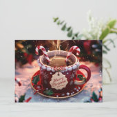 Koffieliefhebbers Kerst Kaart #17 (Staand voorkant)