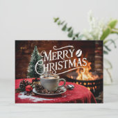 Koffieliefhebbers Kerst Kaart #18 (Staand voorkant)