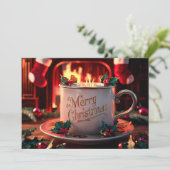 Koffieliefhebbers Kerst Kaart #20 (Staand voorkant)