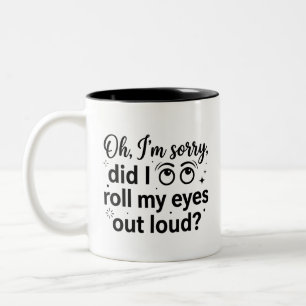 Koffieliefhebbers Luid Rol Mok 11oz Twee-Tons