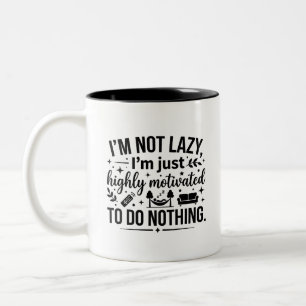 Koffieliefhebbers Luie Motivatie Mok