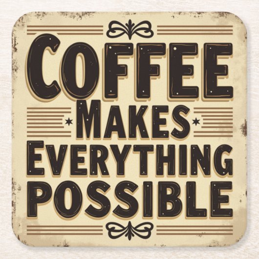 Koffieliefhebbers onderzetters (Voorkant)