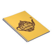 Koffieliefhebbers retro café kunst Ik hou van kof Notitieboek (Rechterzijde)