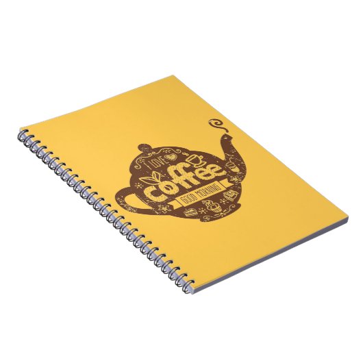 Koffieliefhebbers retro café kunst Ik hou van kof Notitieboek (Rechterzijde)