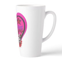 Koffieliefhebbers True Love Pink Heart Custom