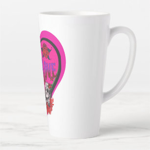 Koffieliefhebbers True Love Pink Heart Custom Latte Mok