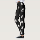 Koffieluiaard (wit) leggings (Links)